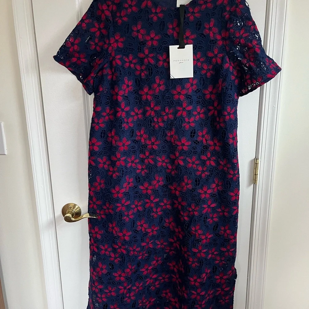 Pomander Place Midnight Floral Lace Seraphina Dress - Tuckernuck - Picture 6 of 7